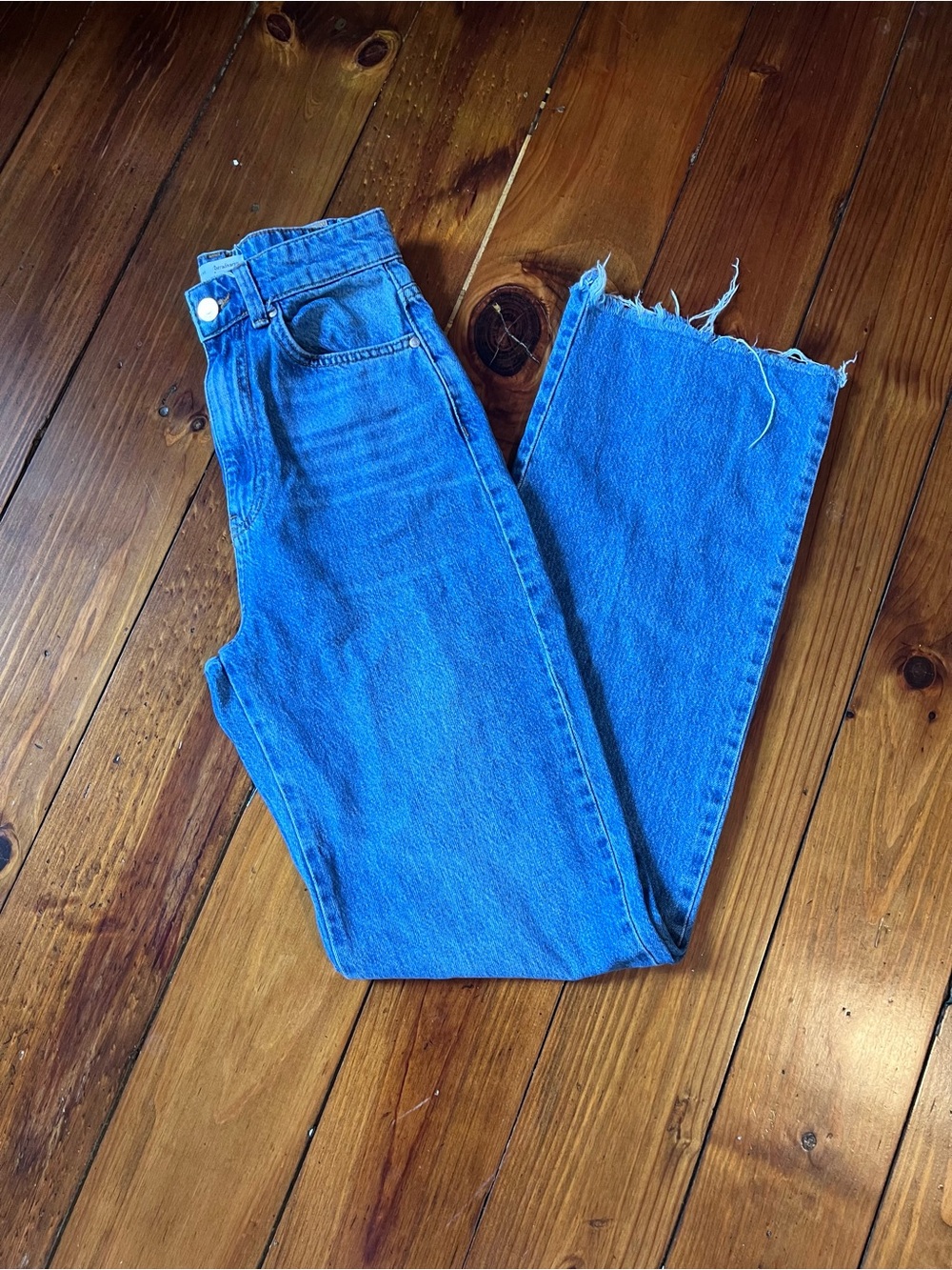 Vintage Stradivarius long straight fit Blue Jeans women size 4